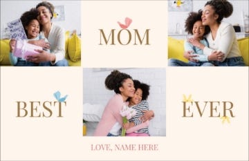 Picture of Best Mom Ever - 4.6" x 7.2"