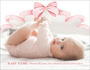 Picture of Pink Bow - 4" x 5.5"