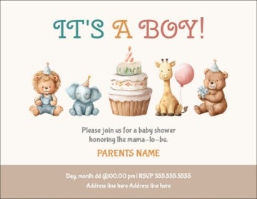 Picture of It's a boy - 4" x 5.5"