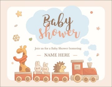 Picture of Baby Shower Express - 4" x 5.5"