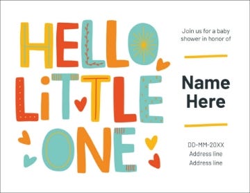 Picture of Hello Little One - 4" x 5.5"