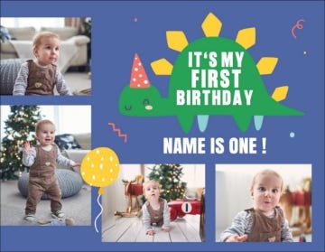 Picture of Jurassic Little Party Invite - 4" x 5.5"