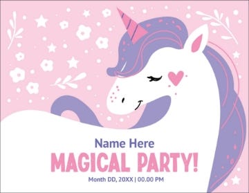Picture of Magic Unicorn - 4" x 5.5"