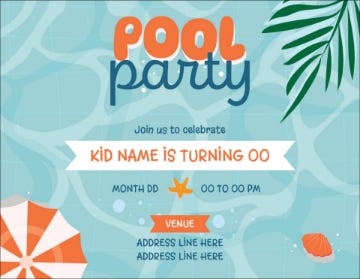 Picture of Pool Party - 4" x 5.5"