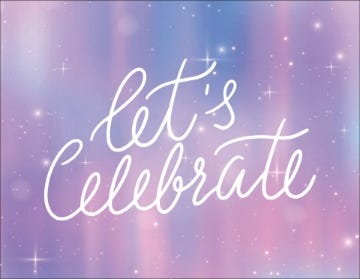 Picture of Let's Celebrate - 4" x 5.5"