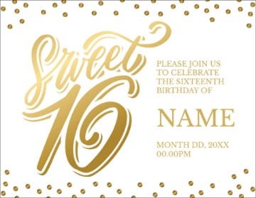 Picture of Sweet 16 - 4" x 5.5"