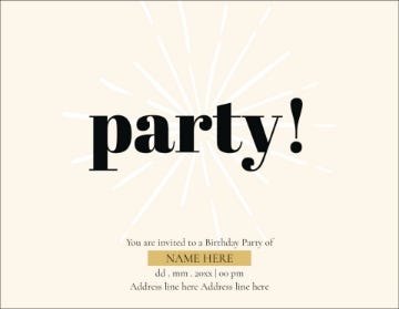 Picture of The Party Edit - 4" x 5.5"
