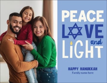 Picture of Peace Love & Light - 4" x 5.5"
