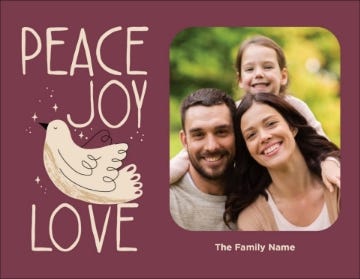 Picture of Peace Joy Love - 4" x 5.5"