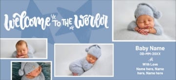 Picture of Welcome to the World - 4" x 8"