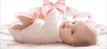 Picture of Pink Bow - 4" x 8"