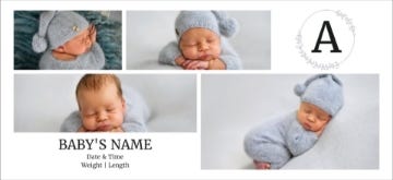 Picture of Classic Monogram - 4" x 8"