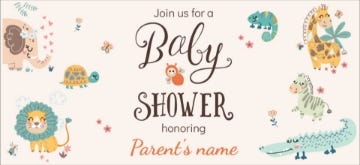 Picture of Baby Jungle Bash - 4" x 8"