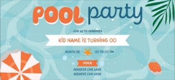 Picture of Pool Party - 4" x 8"