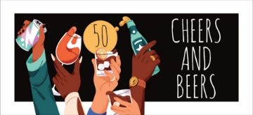 Picture of Cheers And Beers - 4" x 8"