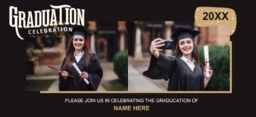 Picture of Cap & Gown Celebration - 4" x 8"
