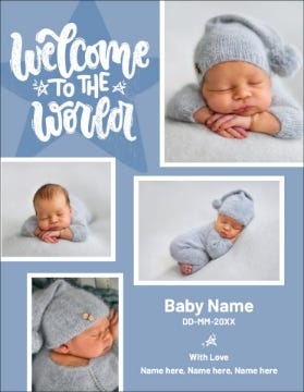 Picture of Welcome to the World - 5.5" x 4"