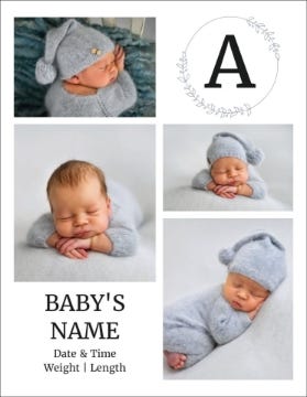Picture of Classic Monogram - 5.5" x 4"