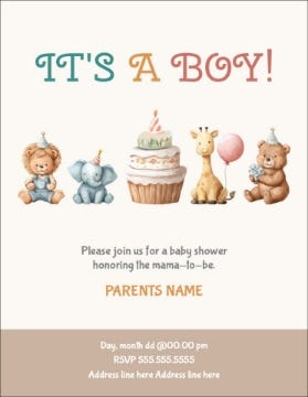 Picture of It's a boy - 5.5" x 4"