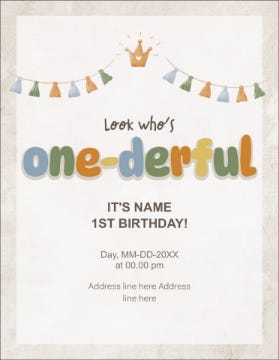 Picture of One-derful Day - 5.5" x 4"