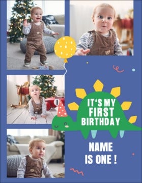 Picture of Jurassic Little Party Invite - 5.5" x 4"