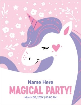 Picture of Magic Unicorn - 5.5" x 4"