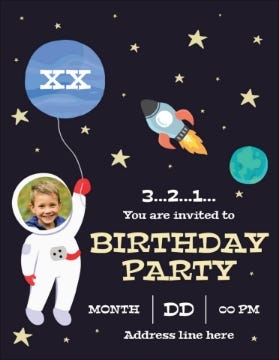 Picture of Planet Party - 5.5" x 4"