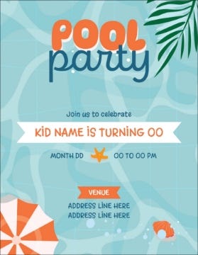 Picture of Pool Party - 5.5" x 4"