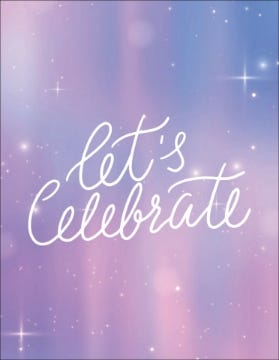 Picture of Let's Celebrate - 5.5" x 4"