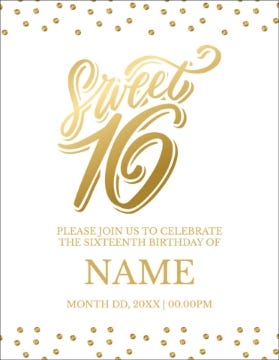 Picture of Sweet 16 - 5.5" x 4"