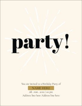 Picture of The Party Edit - 5.5" x 4"