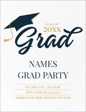 Picture of The Big Grad Party - 5.5" x 4"