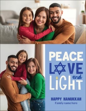 Picture of Peace Love & Light - 5.5" x 4"