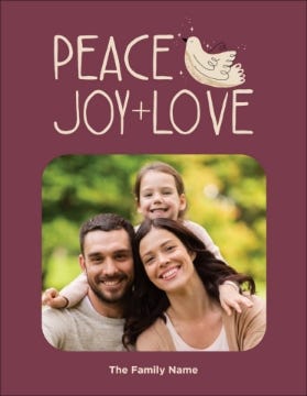 Picture of Peace Joy Love - 5.5" x 4"