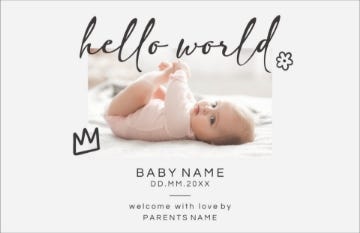 Picture of Hello World - 6" x 9"