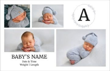 Picture of Classic Monogram - 6" x 9"