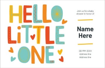 Picture of Hello Little One - 6" x 9"