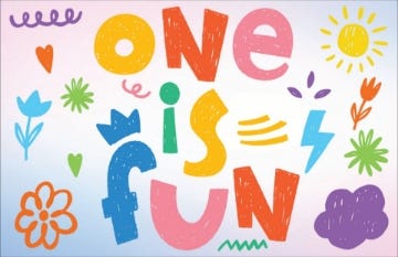 Picture of One Is Fun - 6" x 9"