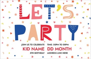 Picture of Let's Party - 6" x 9"