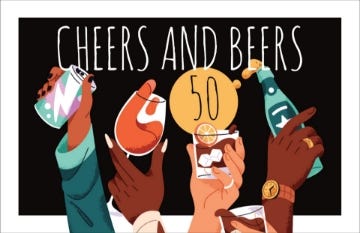 Picture of Cheers And Beers - 6" x 9"