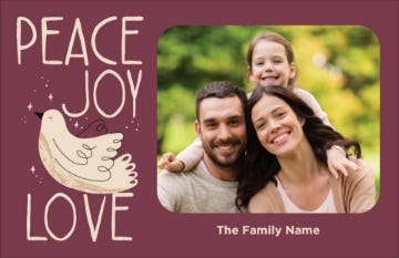 Picture of Peace Joy Love - 6" x 9"