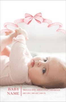 Picture of Pink Bow - 9" x 6"
