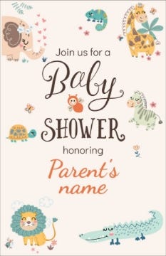 Picture of Baby Jungle Bash - 9" x 6"