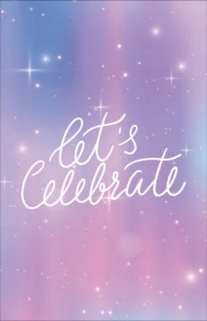 Picture of Let's Celebrate - 9" x 6"