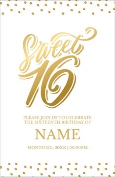 Picture of Sweet 16 - 9" x 6"
