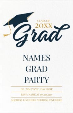Picture of The Big Grad Party - 9" x 6"