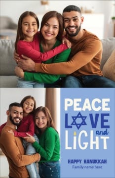 Picture of Peace Love & Light - 9" x 6"