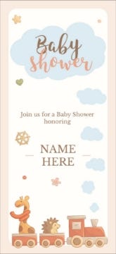 Picture of Baby Shower Express - 8" x 4"