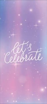 Picture of Let's Celebrate - 8" x 4"