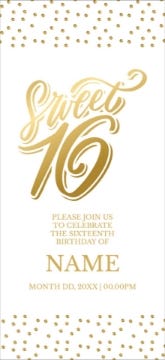 Picture of Sweet 16 - 8" x 4"